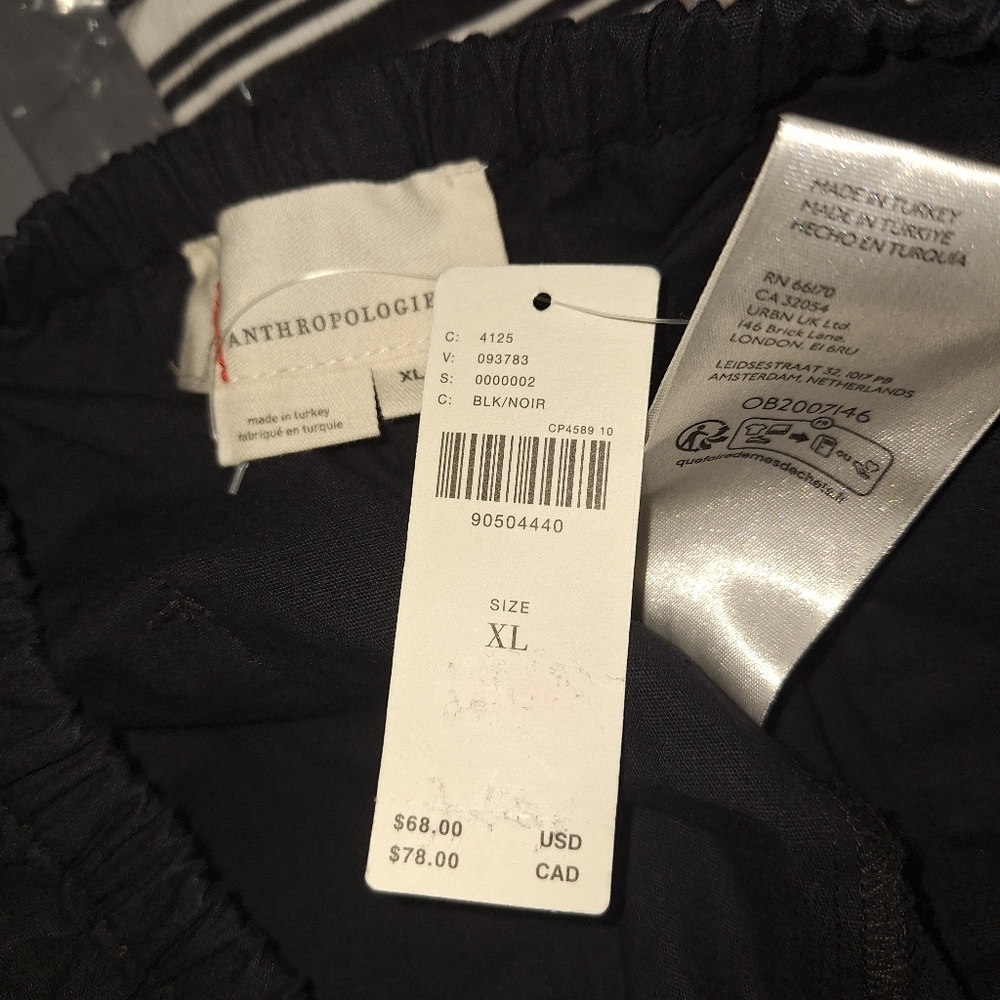 Anthropologie Linen Tap Shorts NWT Size XL - Picture 4 of 4
